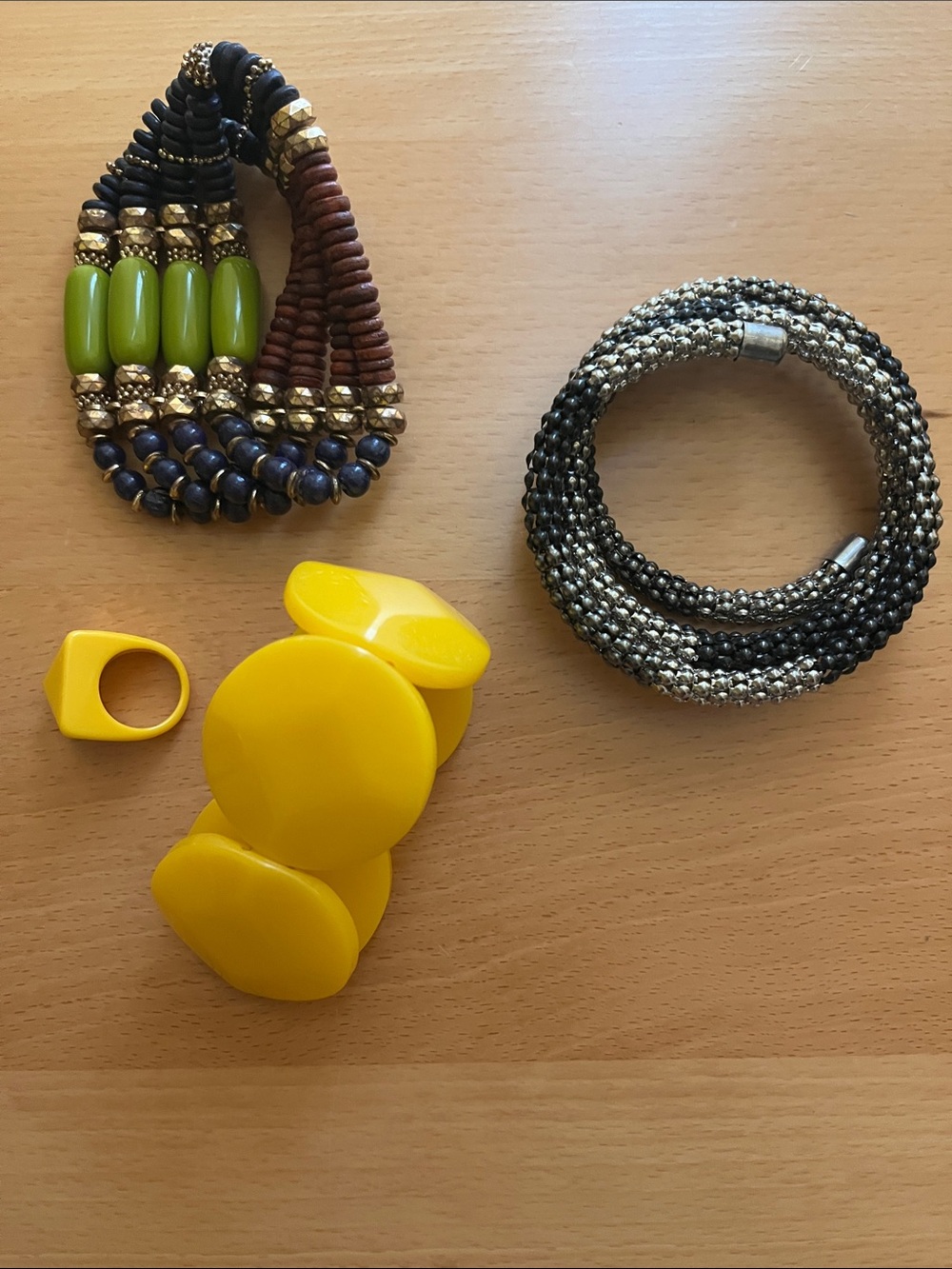 Colorful bracelets budled